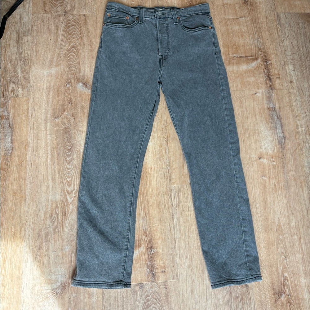 Levi's Wedgie Dark Gray Straight-Leg Jeans